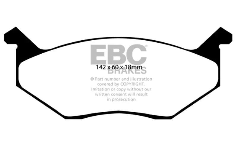 Ebc Redstuff Front Brake Pads 3.7 For 80-83 Chrysler Cordoba 2