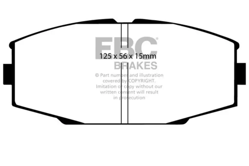 Ebc Redstuff Front Brake Pads 86-92 Toyota Supra 2.8 1