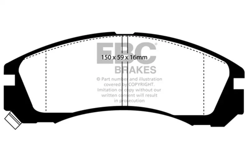 Ebc Redstuff Front Brake Pads 91-96 Dodge Stealth 3.0 2Wd 1