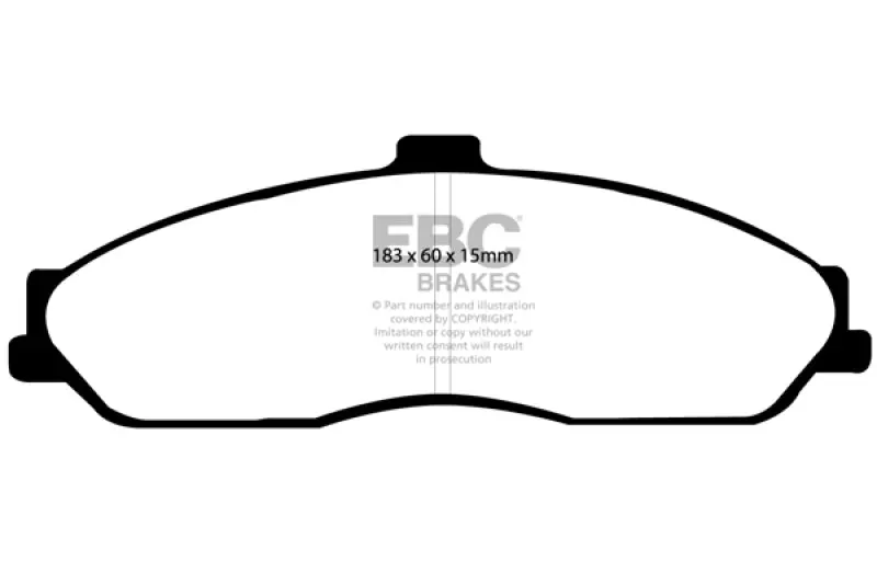 Ebc Redstuff Front Brake Pads For 03-04 Cadillac Xlr 4.6 1