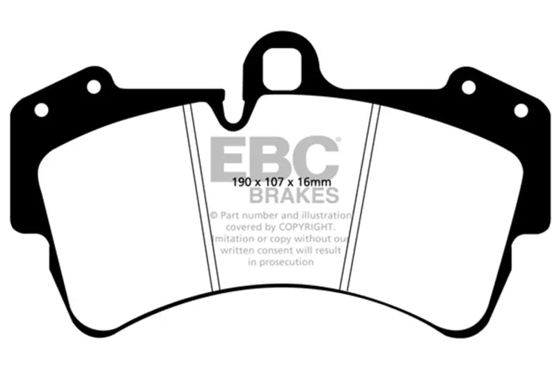 Ebc Redstuff Front Brake Pads For 03-07 Porsche Cayenne 4.5 (350Mm Rotors) 1