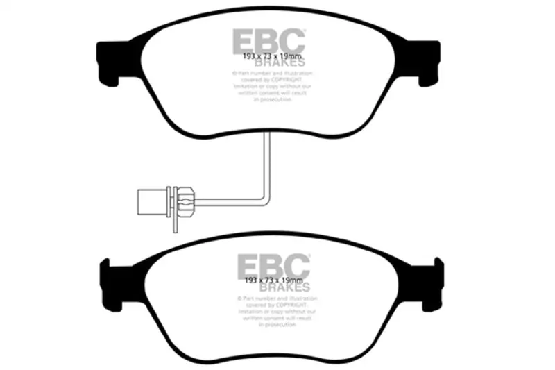 Ebc Redstuff Front Brake Pads For 03-10 Audi A8 Quattro 4.2 1
