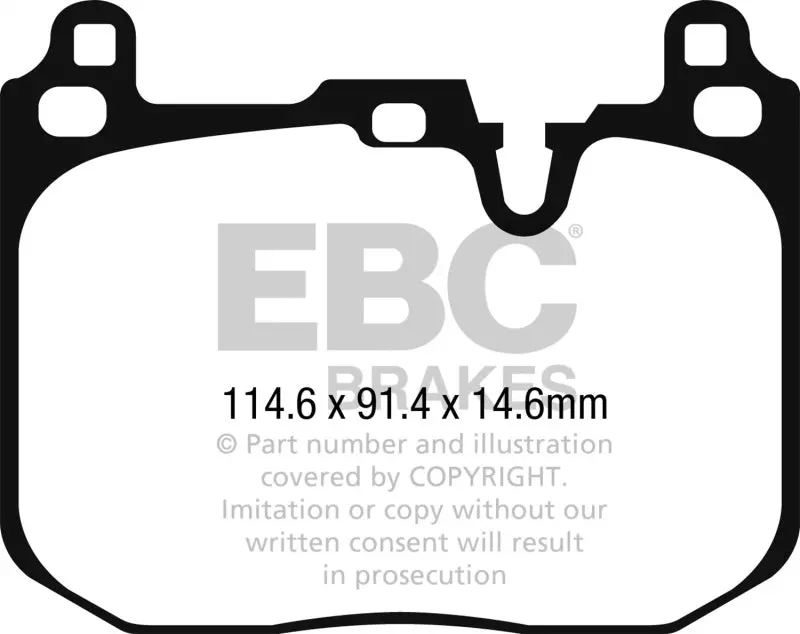 Ebc Redstuff Front Brake Pads For 2015+ Mini Cooper John Cooper Works 1