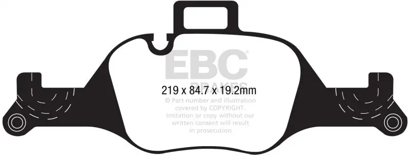 Ebc Redstuff Front Brake Pads For 2017+ Bmw 530 G30 2