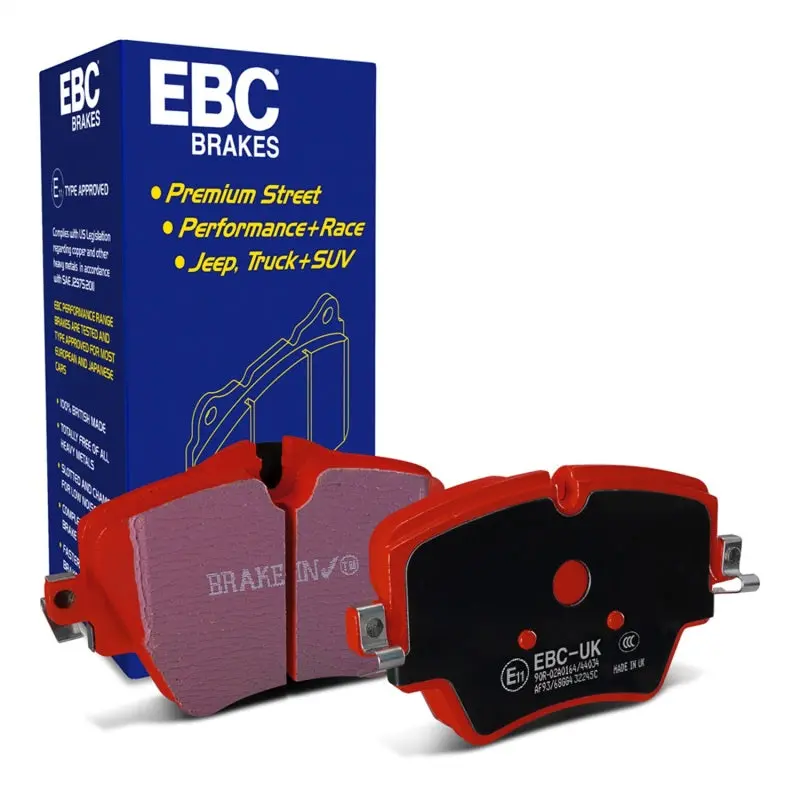 Ebc Redstuff Front Brake Pads For 2017+ Mini Cooper Countryman (F60) 1.5L Turbo 1