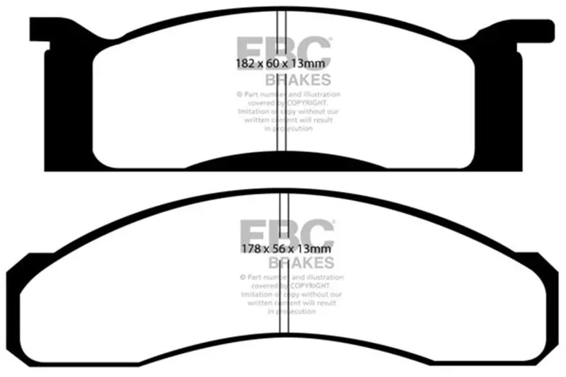 Ebc Redstuff Front Brake Pads For 70 Ford Fairlane 4.1 1