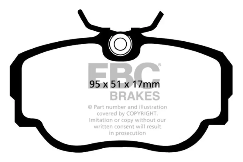 Ebc Redstuff Front Brake Pads For 83-85 Bmw 318 1.8 (E30) 1