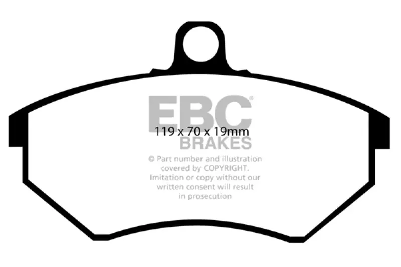 Ebc Redstuff Front Brake Pads For 89-93 Volkswagen Corrado 1.8 Supercharged 2