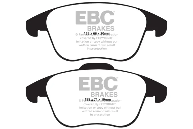 Ebc Redstuff Front Brake Pads For Audi Q3 2.0 Turbo (2015+) 1