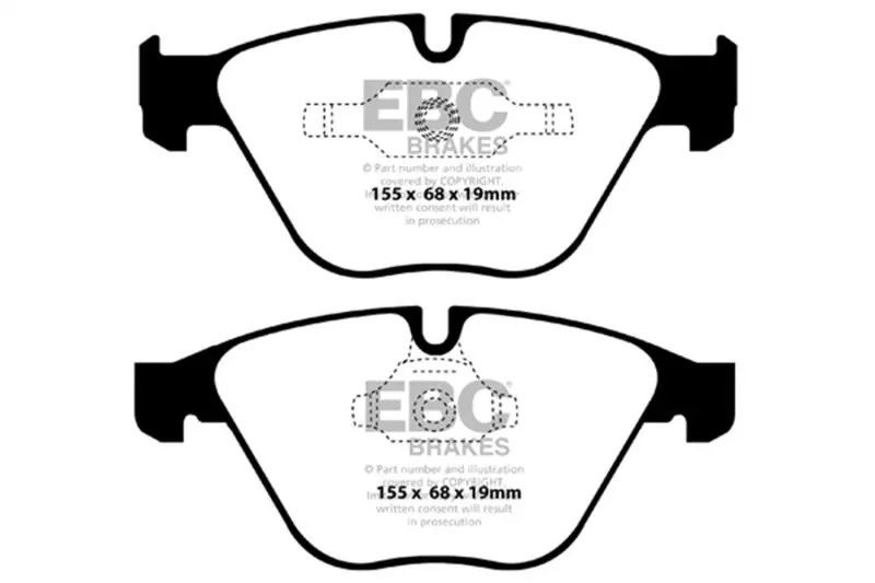 Ebc Redstuff Front Brake Pads For Bmw Z4 3.0 Twin Turbo Is (E89) 2
