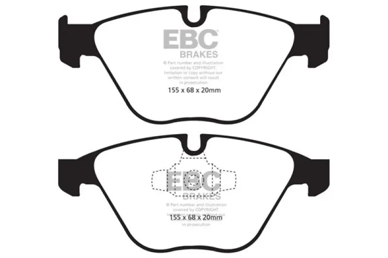 Ebc Redstuff Front Brake Pads Low Dust 13 Plus Bmw X1 20 Turbo 28I 1