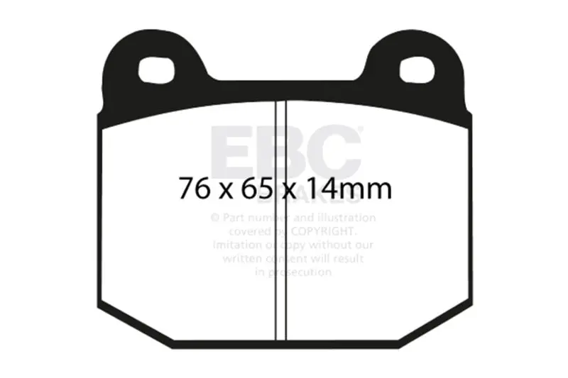 Ebc Redstuff Rear Brake Pads For 03-04 Infiniti G35 3.5 (Manual) Brembo 1