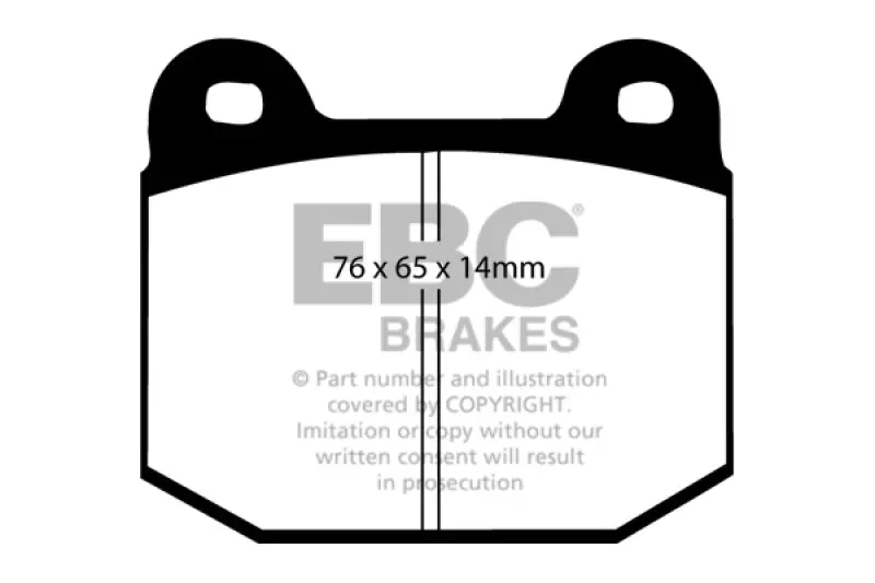 Ebc Redstuff Rear Brake Pads For 03-04 Infiniti G35 3.5 (Manual) Brembo 2