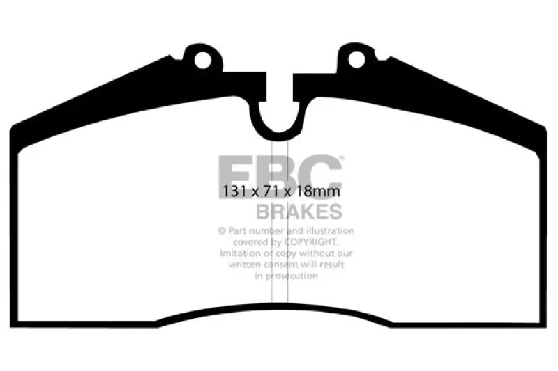 Ebc Redstuff Rear Brake Pads For 1996–1998 Porsche 911 (993) 3.6 Carrera 4S 1