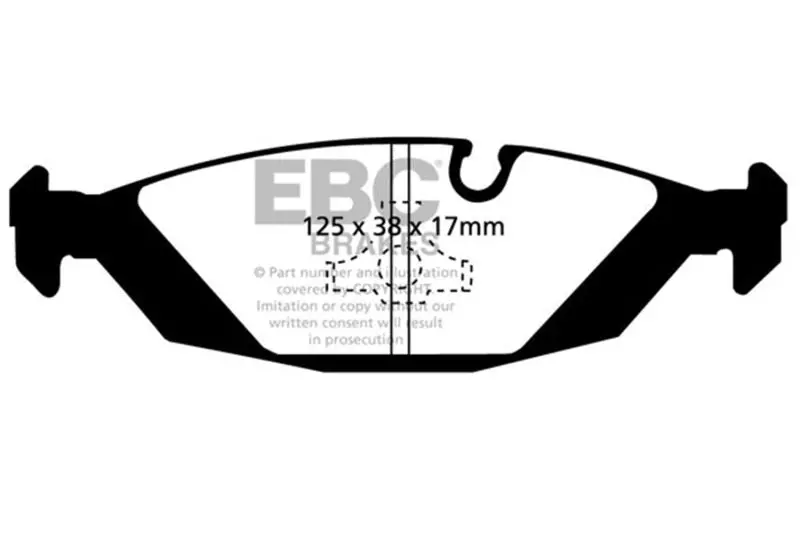 Ebc Redstuff Rear Brake Pads For 87-88 Bmw M5 3.5 (E28) 1