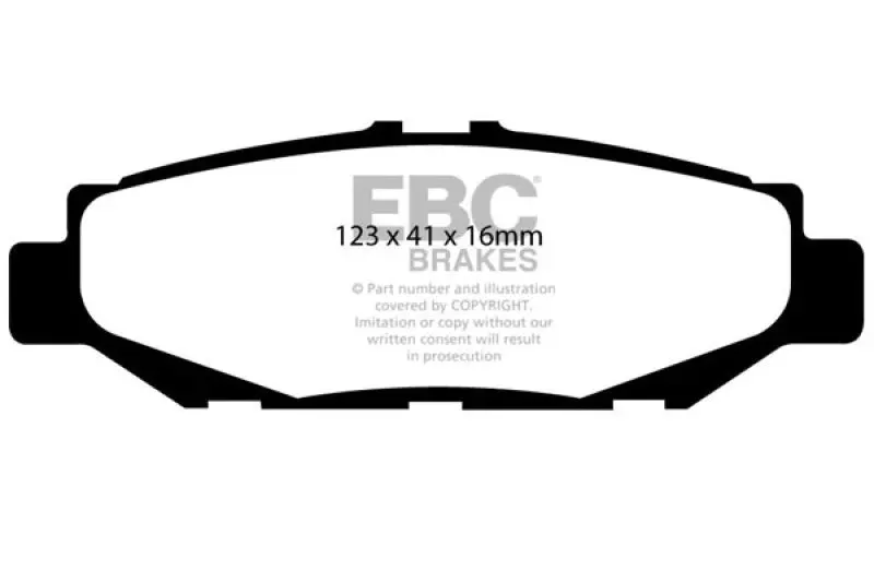 Ebc Redstuff Rear Brake Pads For 93-97 Lexus Gs300 3.0 1