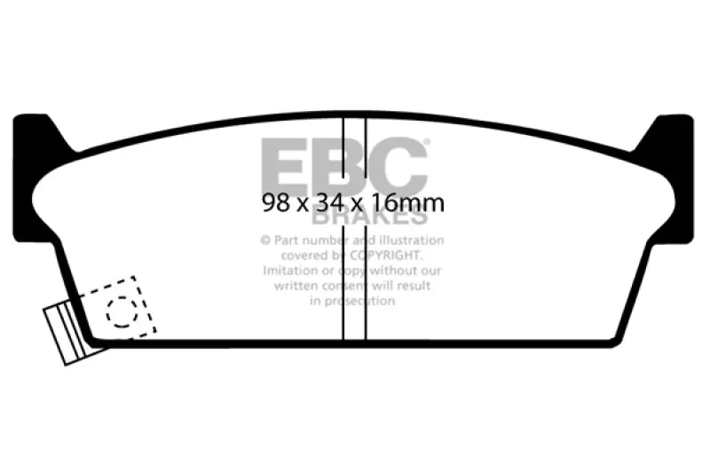 Ebc Redstuff Rear Brake Pads Low Dust High Performance 90-93 Infiniti M30 3.0 1