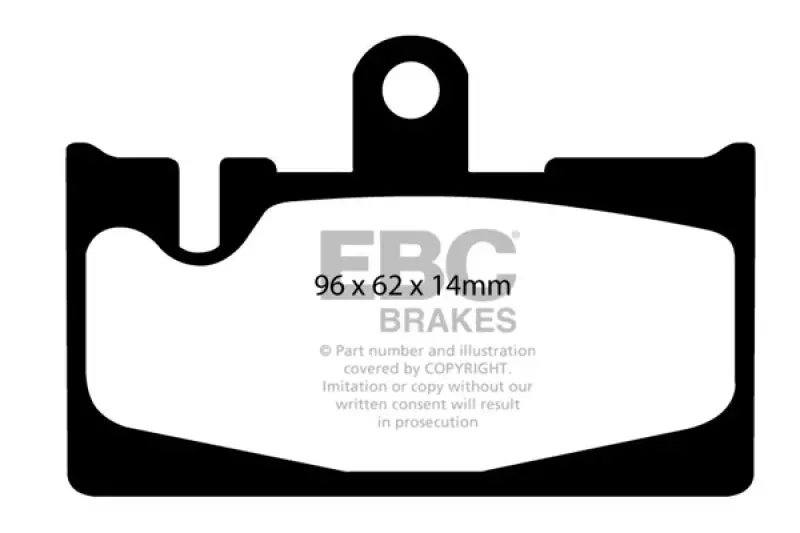 Ebc Redstuff Rear Brake Pads Low Dust Performance 01-06 Lexus Ls430 43 1