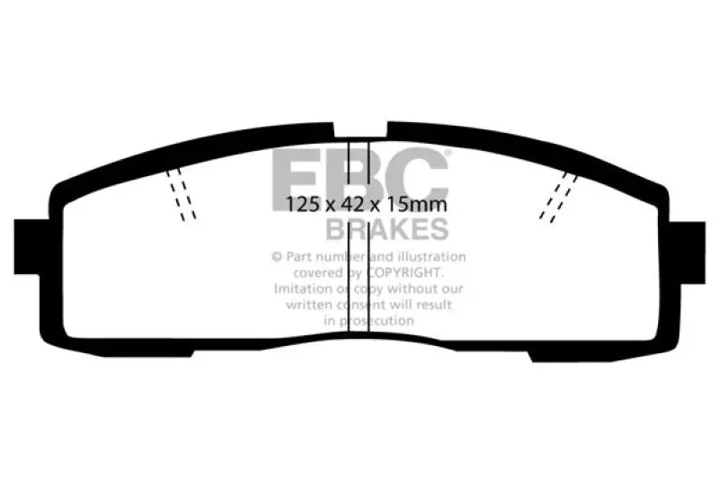 Ebc Redstuff Rear Brake Pads With Ceramic Particles For 86-92 Toyota Supra 1