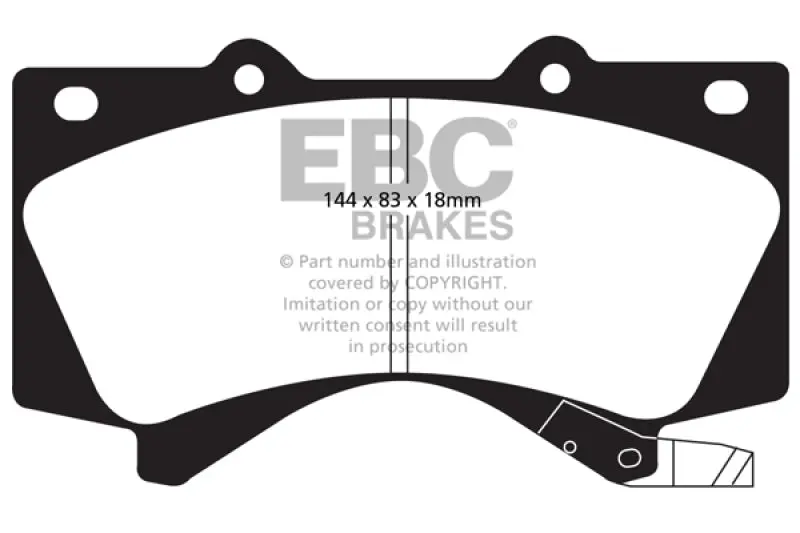 Ebc Ultimax2 Front Brake Pads For 08+ Lexus Lx570 5.7 2