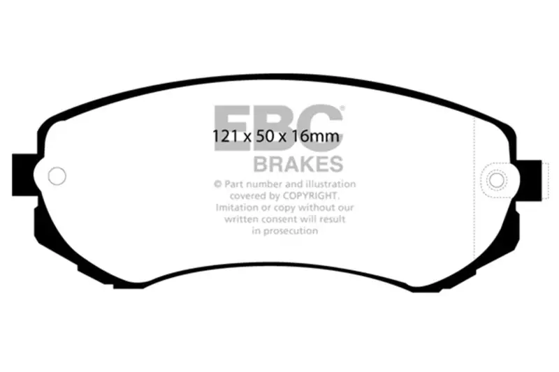 Ebc Ultimax2 Front Brake Pads For 89-96 Nissan 240Sx 2.4 (4 Lug) 2