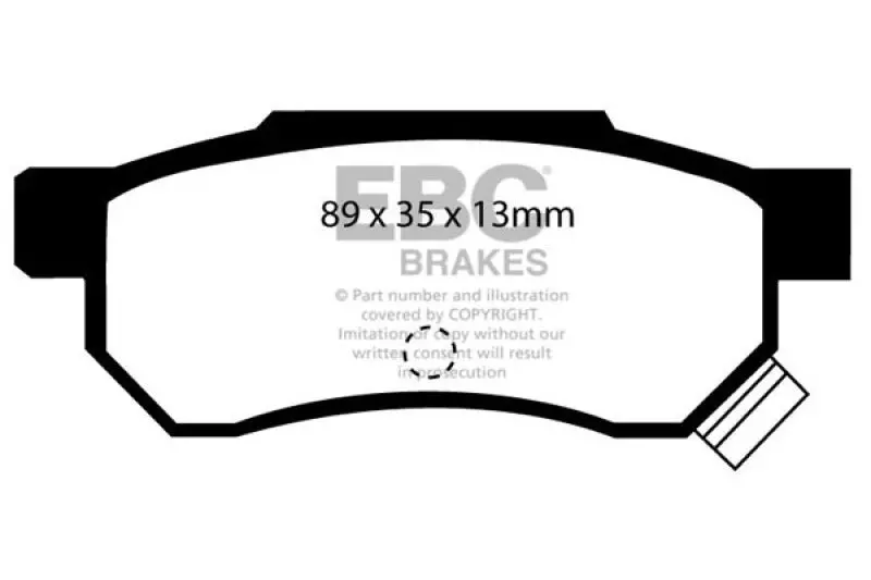 Ebc Ultimax2 Rear Brake Pads For 92-94 Acura Integra 1.7 Vtec 1
