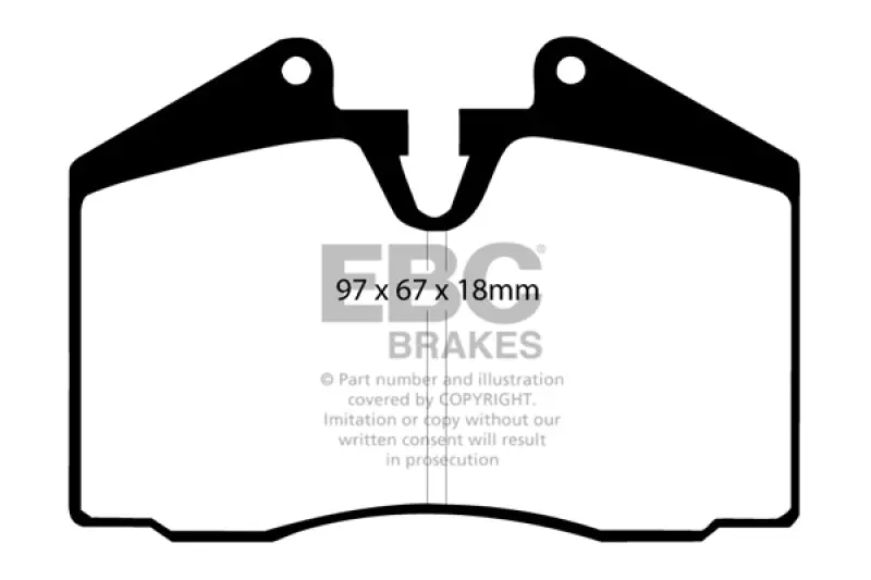 Ebc Yellowstuff Front And Rear Brake Pads For 89-95 Ferrari 348 3.4 1