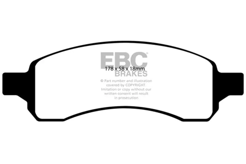 Ebc Yellowstuff Front Brake Pads 07+ Buick Enclave 3.6 1