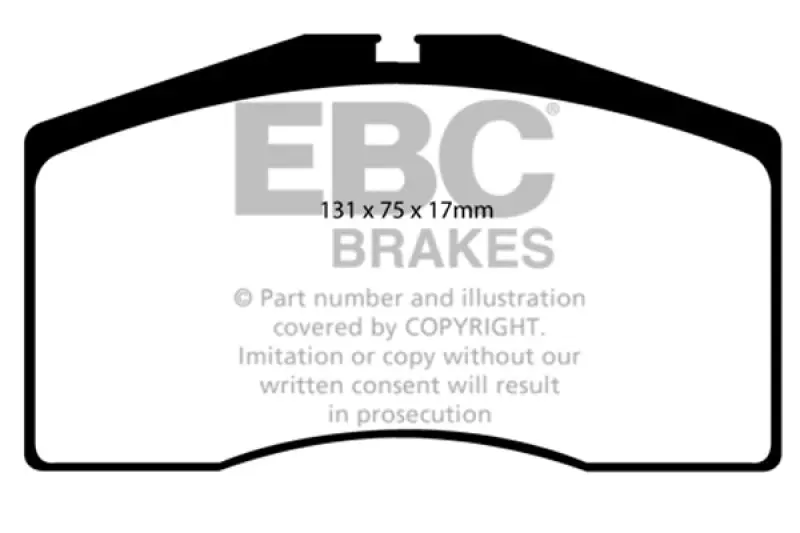 Ebc Yellowstuff Front Brake Pads 3.6 Turbo - 93-95 Porsche 911 (964) 2