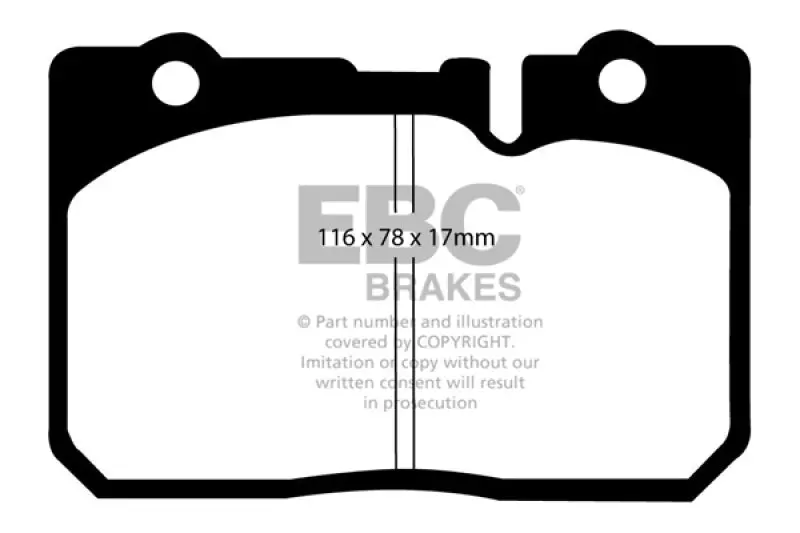 Ebc Yellowstuff Front Brake Pads 95-00 Lexus Ls400 4.0 2