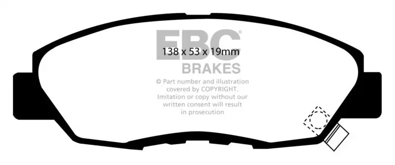Ebc Yellowstuff Front Brake Pads - Acura Cl 2.2 97 2