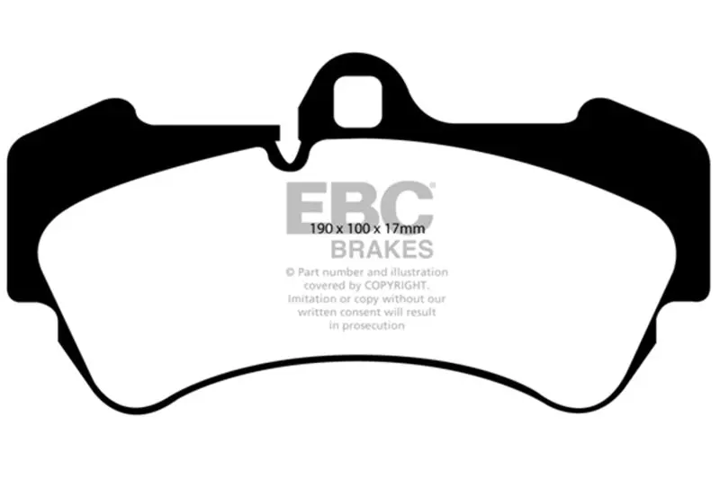 Ebc Yellowstuff Front Brake Pads For 04-07 Porsche Cayenne 3.2 1