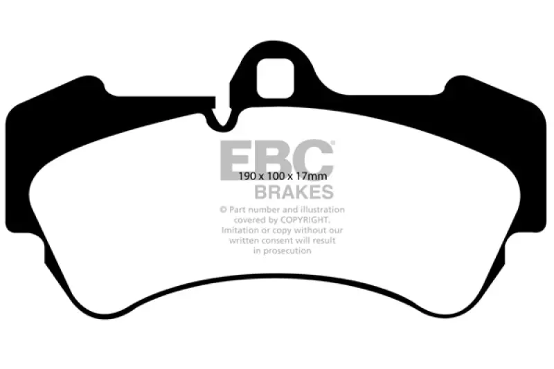 Ebc Yellowstuff Front Brake Pads For 04-07 Porsche Cayenne 3.2 2