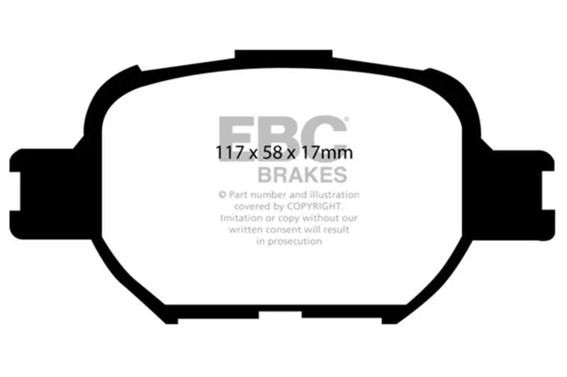 Ebc Yellowstuff Front Brake Pads For 04-10 Scion Tc 2.4 2