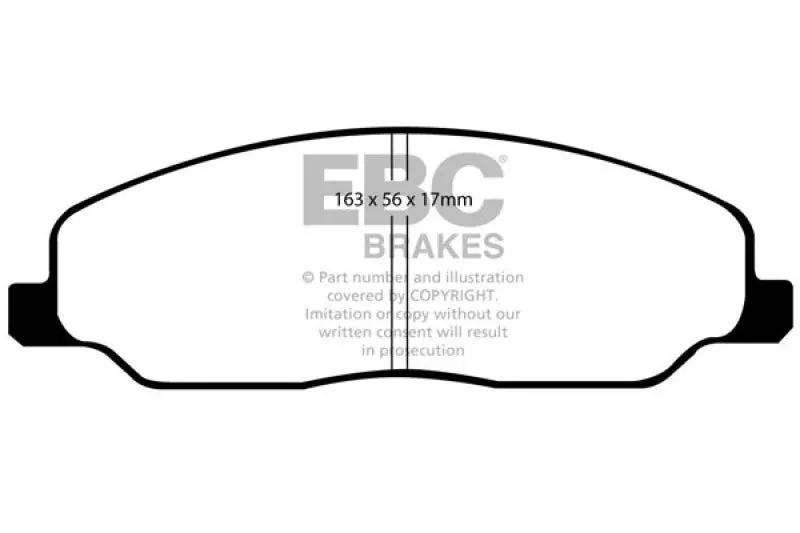 Ebc Yellowstuff Front Brake Pads For 05-10 Ford Mustang 4.0 1