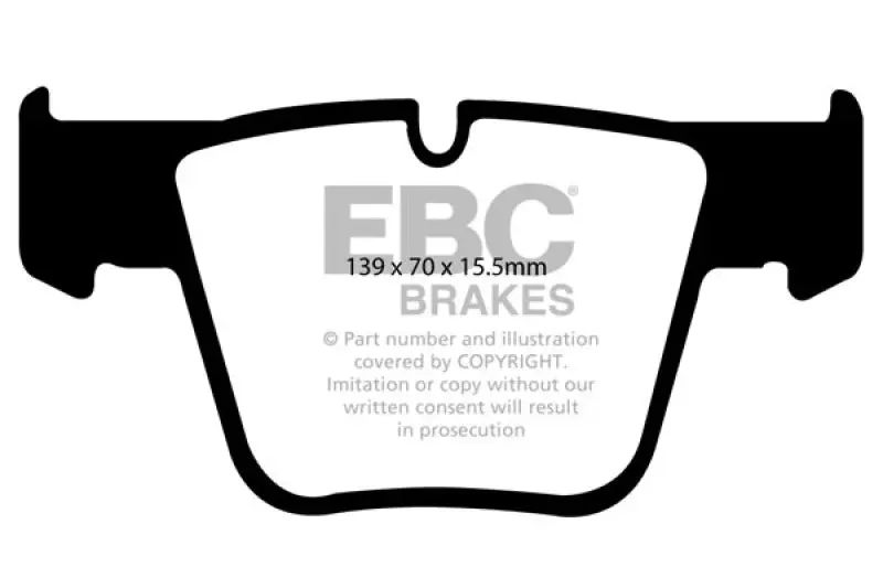 Ebc Yellowstuff Front Brake Pads For 07-11 Mercedes-Benz Cl63 Amg 6.2 2