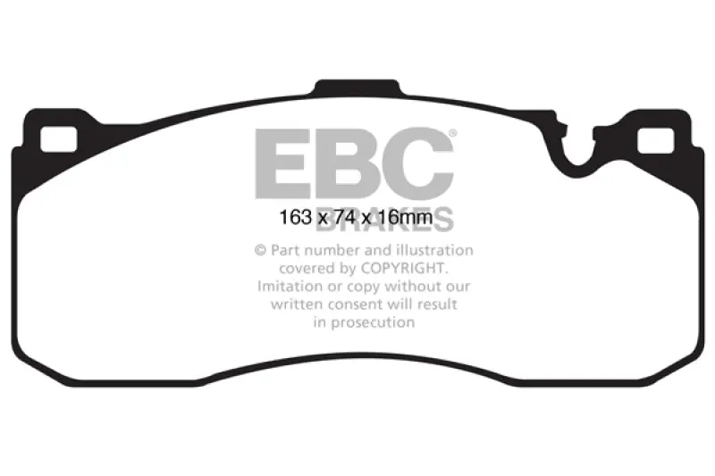 Ebc Yellowstuff Front Brake Pads For 08-10 Bmw 135 3.0 Twin Turbo 1