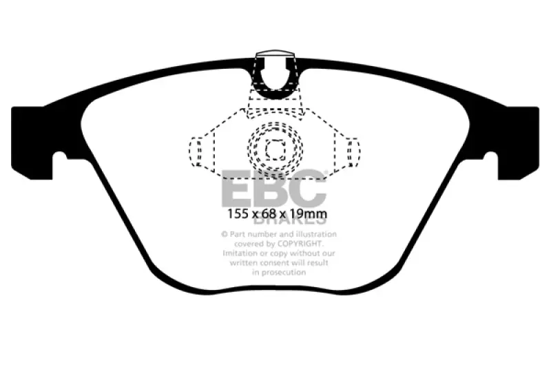Ebc Yellowstuff Front Brake Pads For 08-10 Bmw M3 4.0 (E90) 2