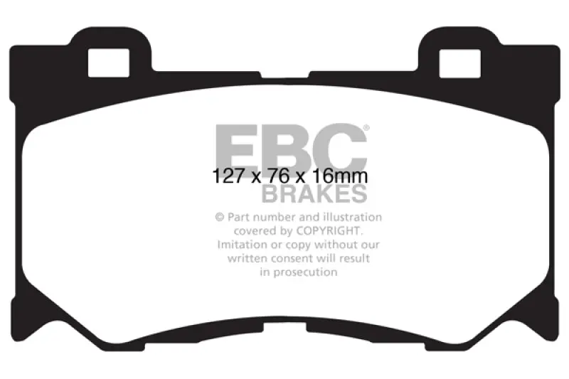 Ebc Yellowstuff Front Brake Pads For 08-13 Infiniti Fx50 5.0 1
