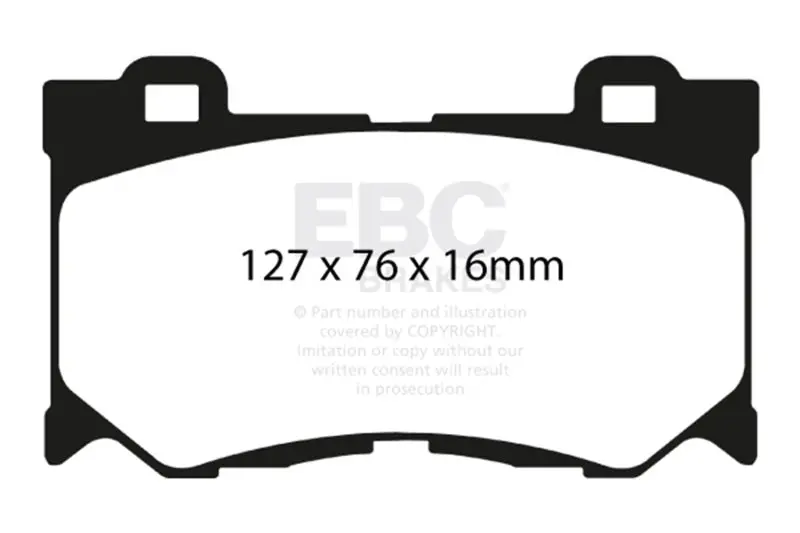 Ebc Yellowstuff Front Brake Pads For 08-13 Infiniti Fx50 5.0 2