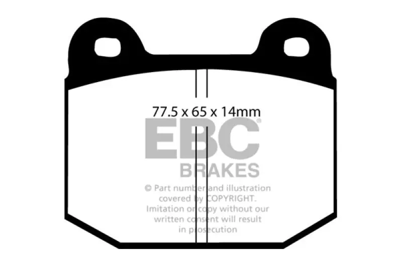 Ebc Yellowstuff Front Brake Pads For 08+ Lotus 2-Eleven 1.8 Supercharged 2