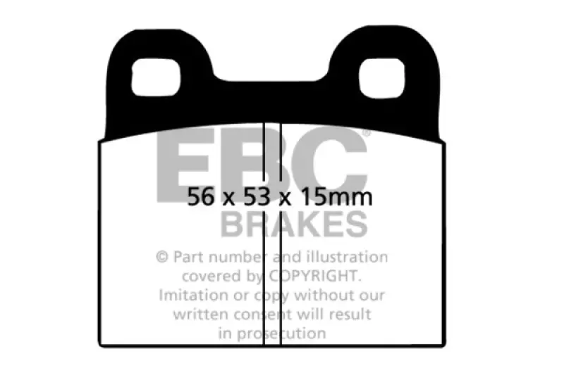 Ebc Yellowstuff Front Brake Pads For 1971-1979 Volkswagen Beetle 1.3 (1300) 1