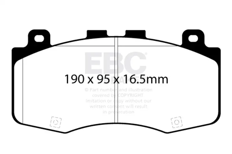 Ebc Yellowstuff Front Brake Pads For 2018+ Jeep Grand Cherokee Trackhawk 2