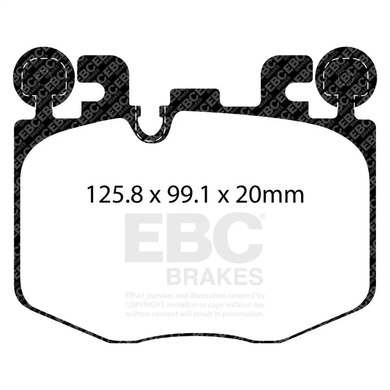 Ebc Yellowstuff Front Brake Pads For 2022+ Toyota Gr Supra 3.0T / 2022+ Bmw M240 Coupe 2