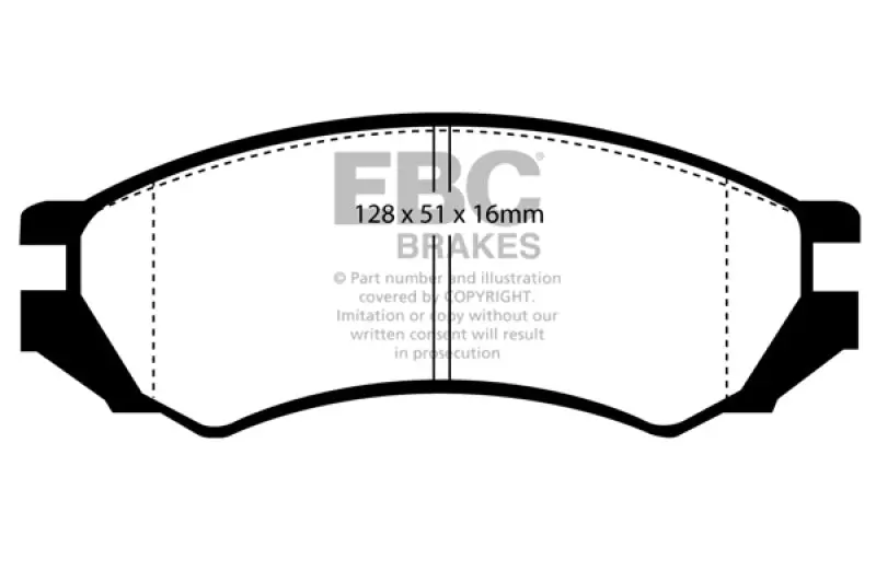 Ebc Yellowstuff Front Brake Pads For 91-93 Nissan Nx 2.0 (Abs) 1