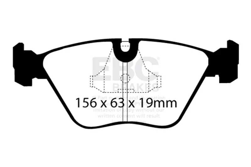 Ebc Yellowstuff Front Brake Pads For 92-95 Bmw M3 3.0 (E36) 2