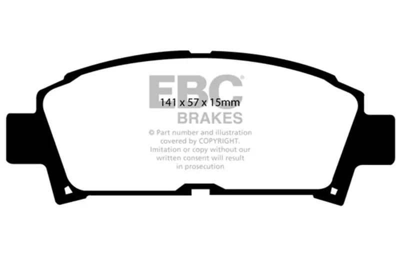 Ebc Yellowstuff Front Brake Pads For 93-95 Toyota Mr2 2.0 Turbo 1