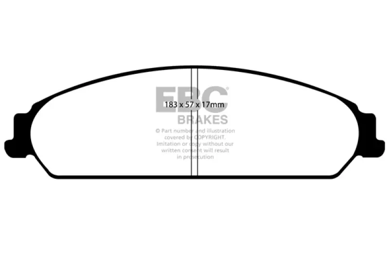 Ebc Yellowstuff Front Brake Pads For Chrysler 200 3.6 13-14 1
