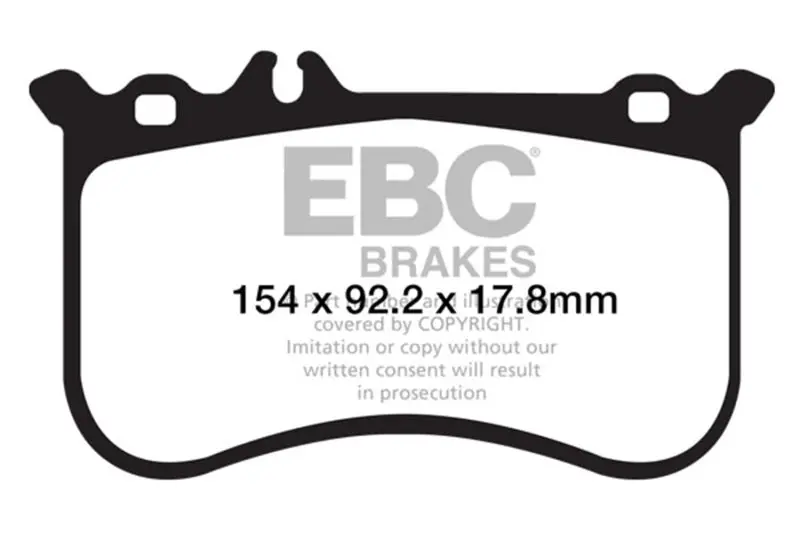 Ebc Yellowstuff Front Brake Pads For Mercedes-Benz Cl550 5.5 Amg (10-11) 1