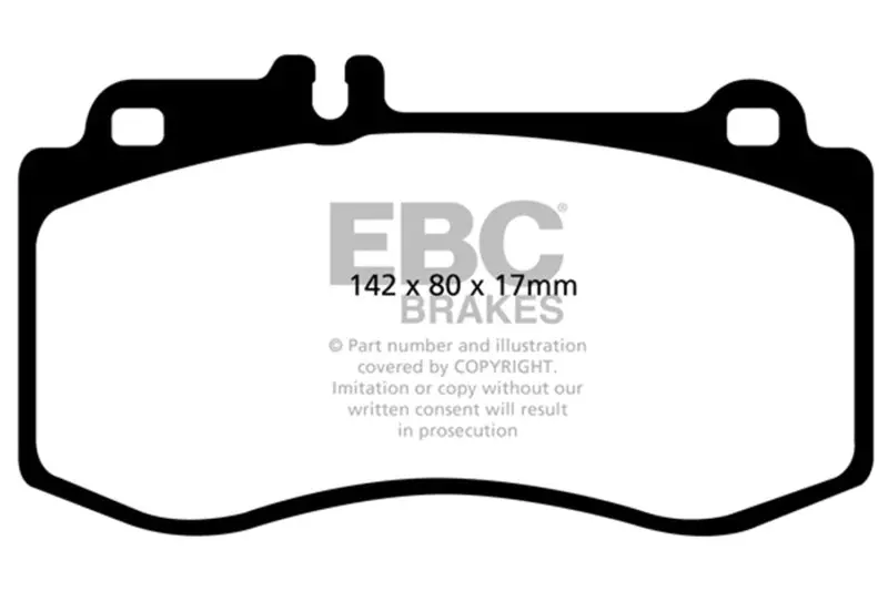 Ebc Yellowstuff Front Brake Pads For Mercedes-Benz E350 3.5 Amg Sport Package 10+ 2